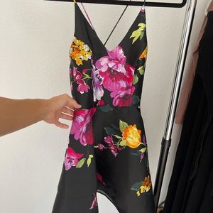 BCX black floral dress size 3 / xs-s.  NWT.